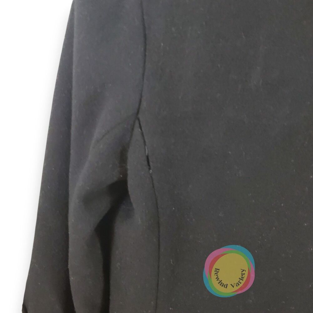 Vintage Ashley Scott Black Wool Maxi Coat Small Made in USA - Picture 7 of 15